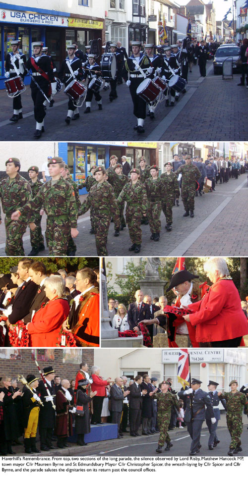 HaverhillUK News Crowds turn out for town's Remembrance parade